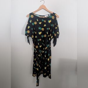 New York & Company Women's Small Pineapple & Lemon Dress, Like New